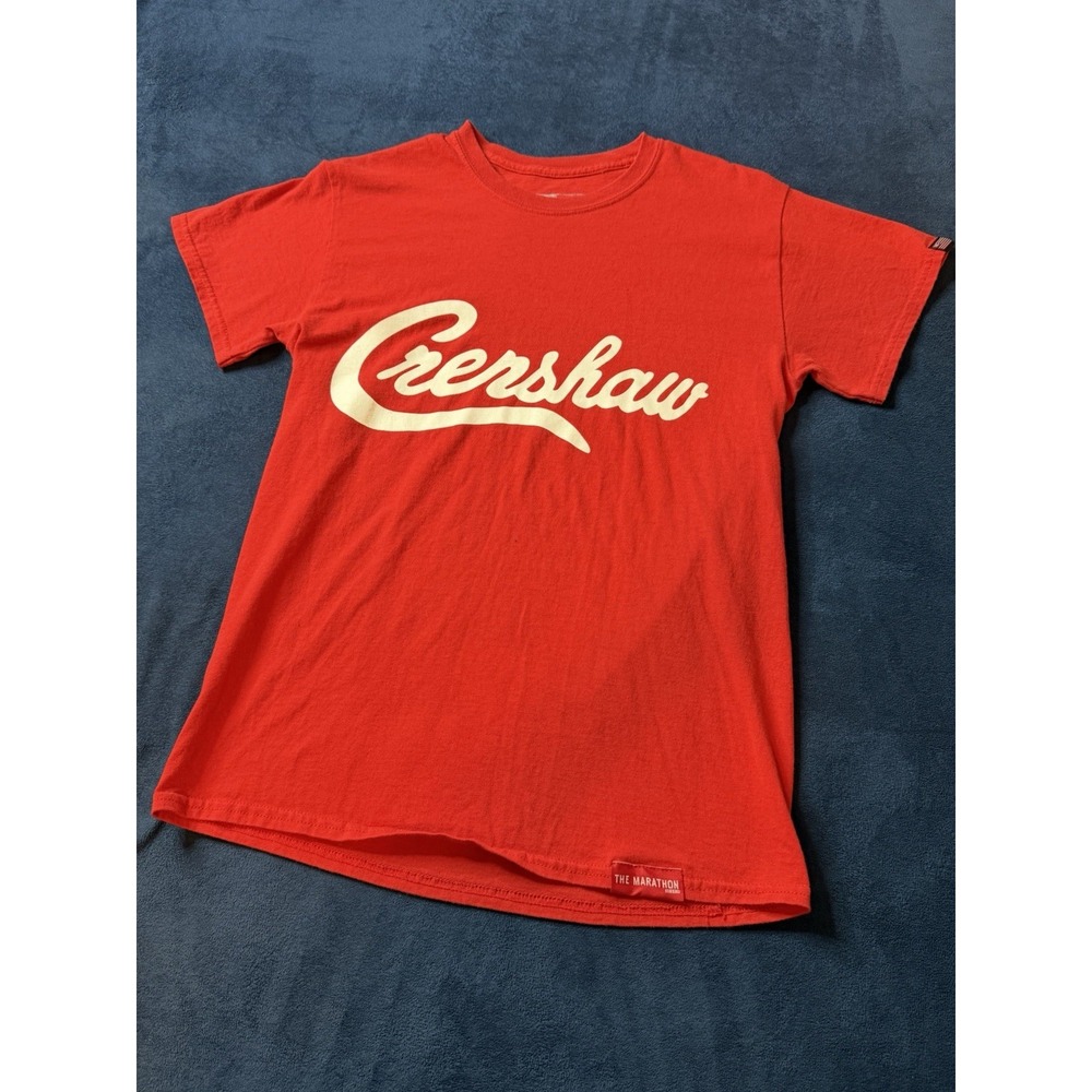 The Marathon Clothing Crenshaw Shirt Mens Small Red Graphic Tee TMC Streetwear
